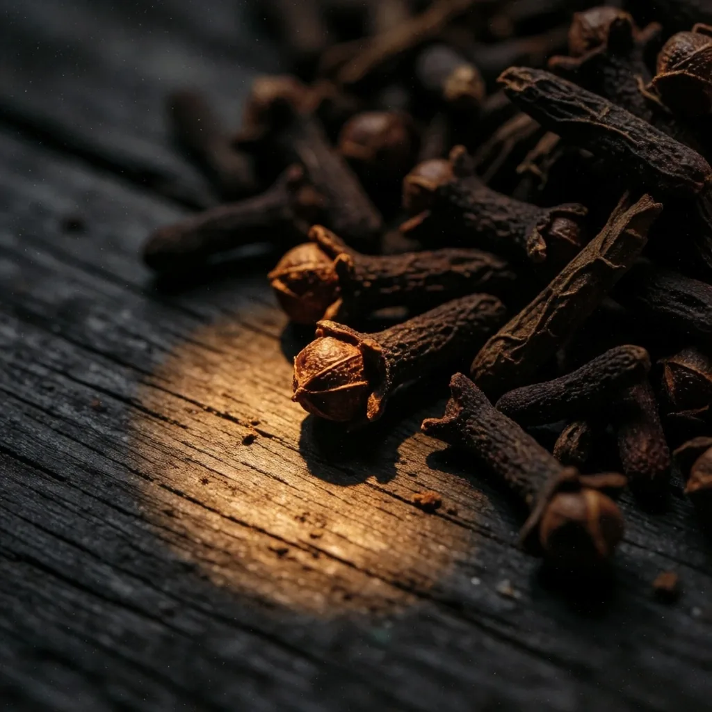 Dark botanical macro texture