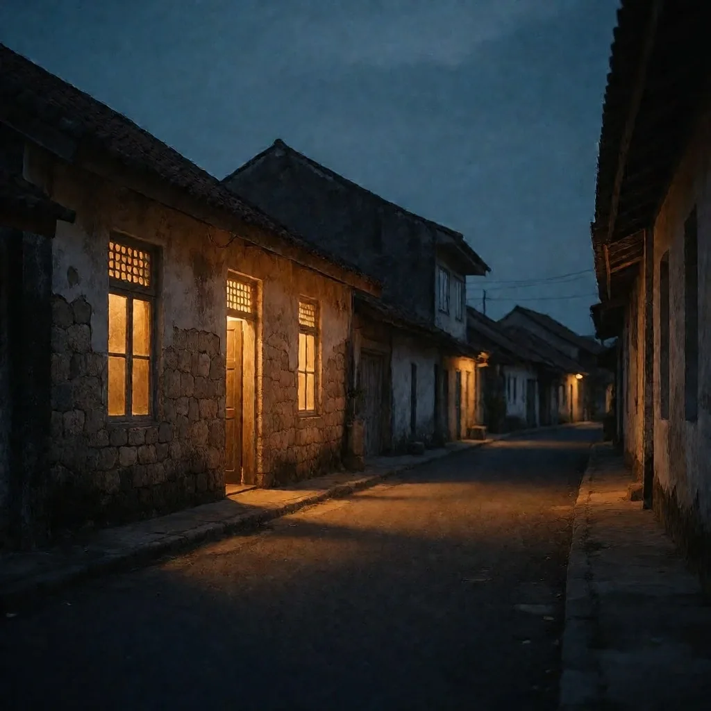 Makassar street at dusk